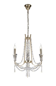Armand French Gold Crystal Ceiling Lights Diyas Modern Chandeliers